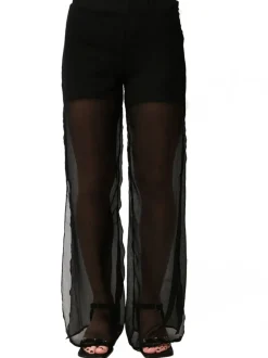 A ME PANTALONE SETA NERO Clearance